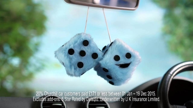 Churchill Furry Dice Advert Song