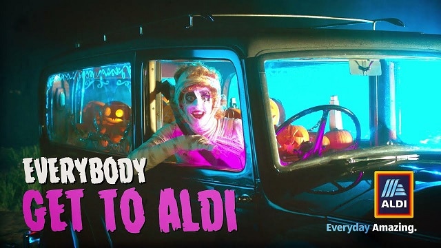 Aldi 2021 Halloween Advert - Everybody get to Aldi